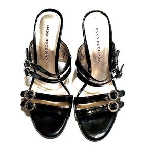 Dana Buchman Patent Leather Strappy Slip On